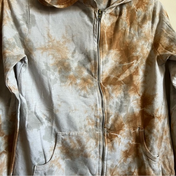 T-Party Grey and Taupe Zip-Up Long Sleeve hoodie S - Picture 7 of 8